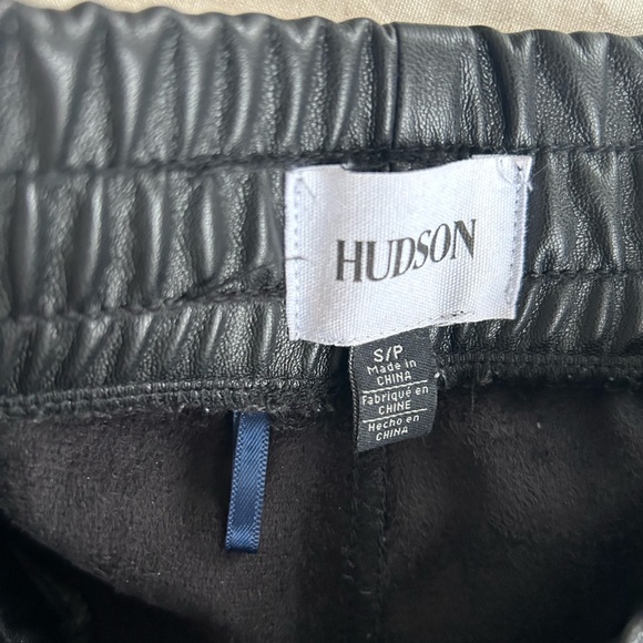 HUDSON- faux leather pants with elastic ankle - Picture 2 of 3